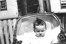 260: Infant Mary Dunphy on the family porch. (1931) [courtesy of Mary (Dunphy) Lamb]  - daughter of Thomas Dunphy &amp;amp; Anne Carroll